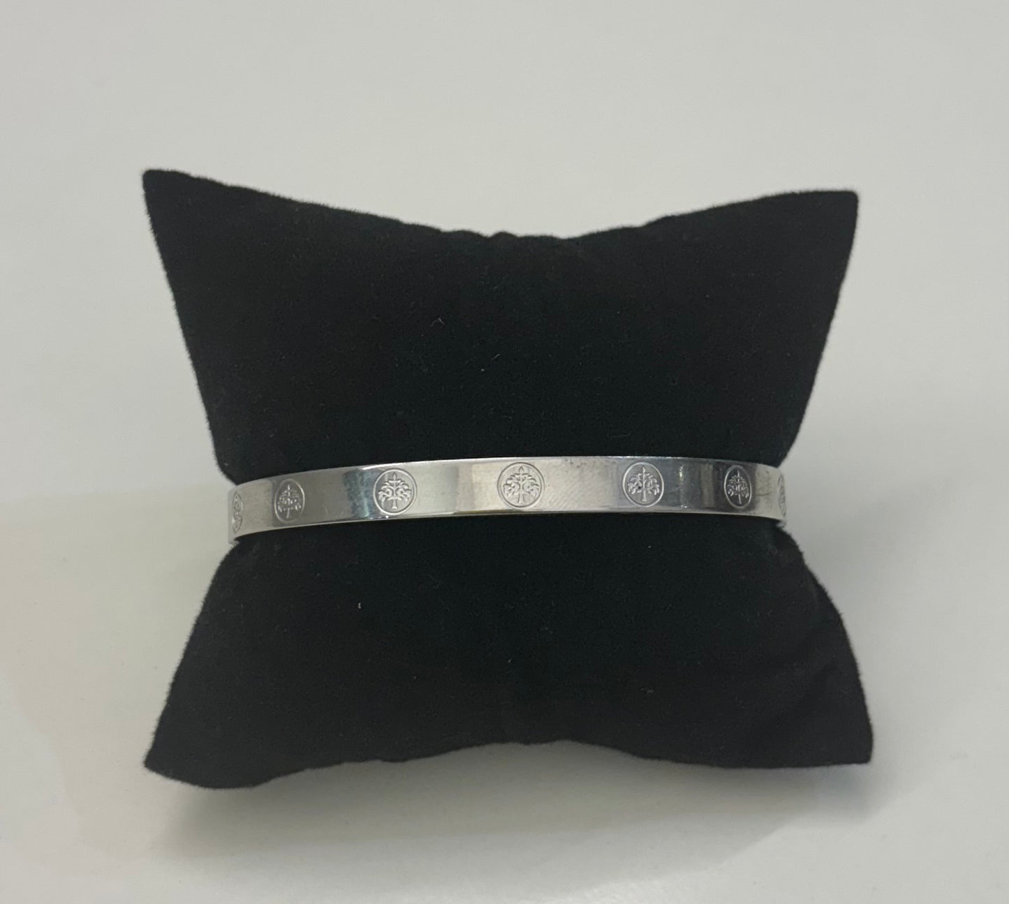 Brazalete acero árbol