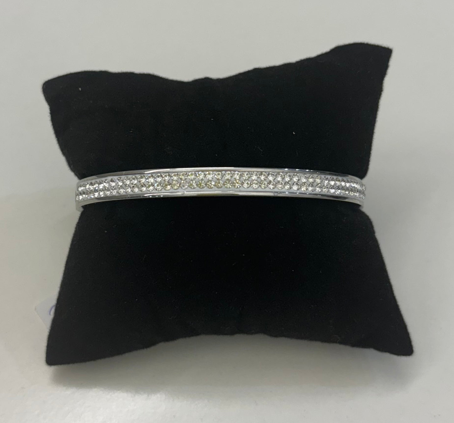 Brazalete acero doble brillo